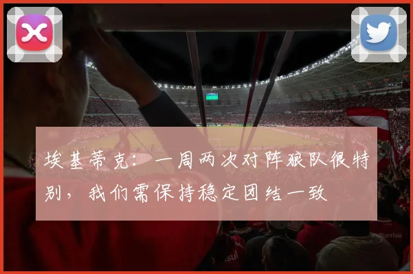 埃基蒂克：一周两次对阵狼队很特别，我们需保持稳定团结一致